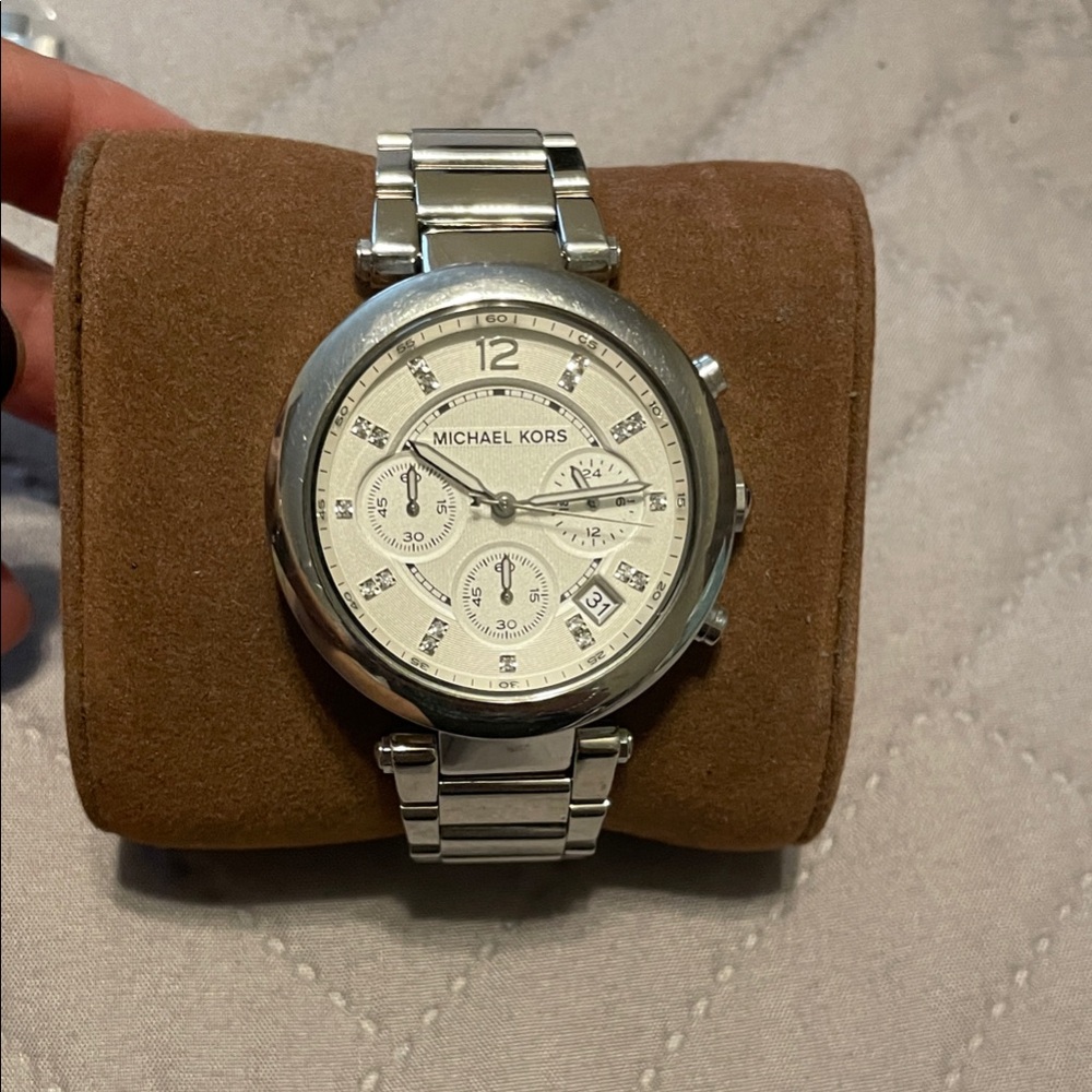 Michael Kors Silver Chronograph Watch